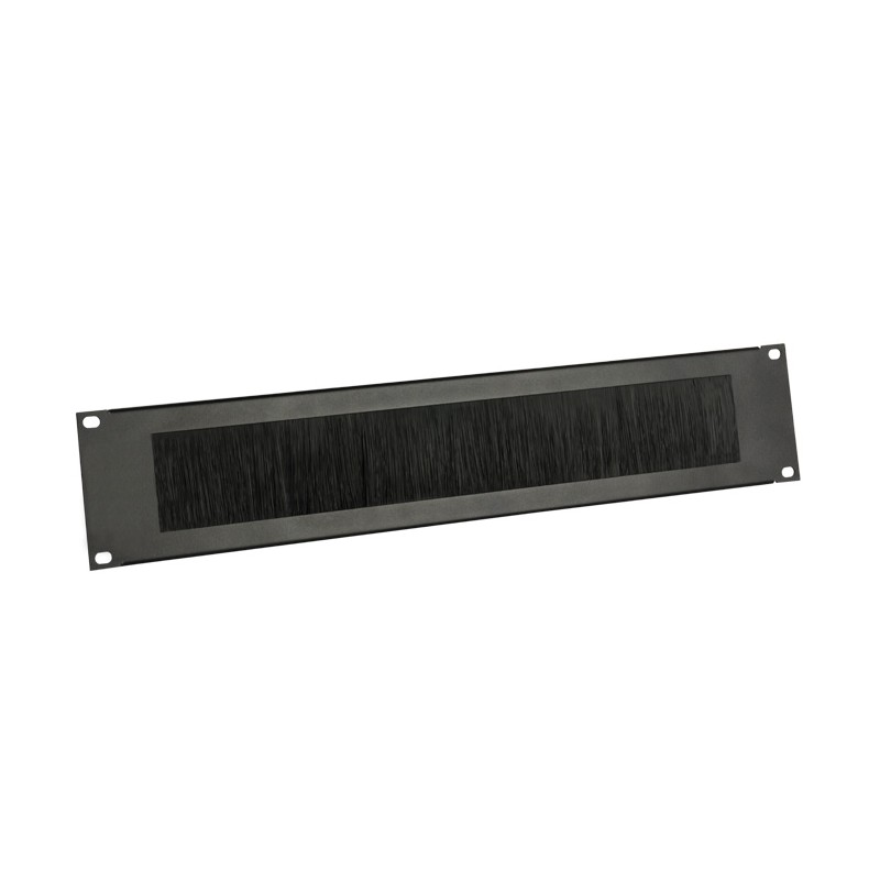 Adam Hall 19" Parts 87222 BRUSH - Panel z otworami do szafy rack, 2U, stal, z listwą szczotkową